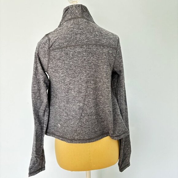 Ivivva by Lululemon Girls Wrap Sweater Long-Sleeve Size 10 Grey Four's a Charm - Picture 3 of 11